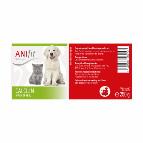 Cat Dog B.A.R.F. Supplements Calcium 250g 1 Piece -4- Anifit
